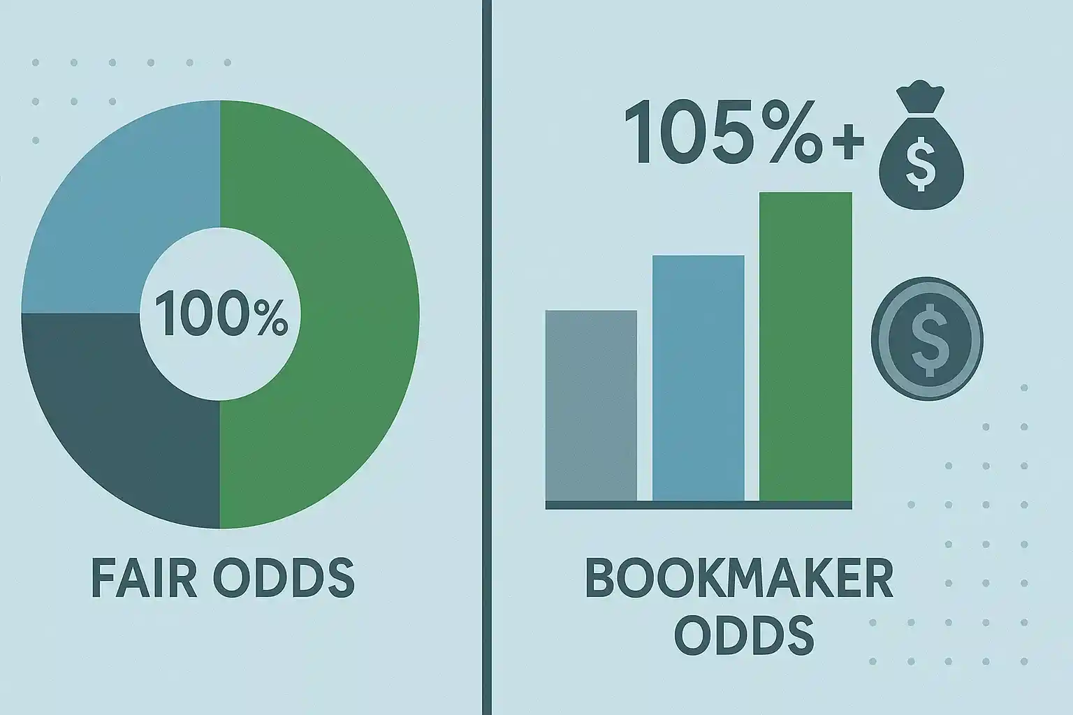 Voorbeeld van bookmaker marge berekening bij sportweddenschappen