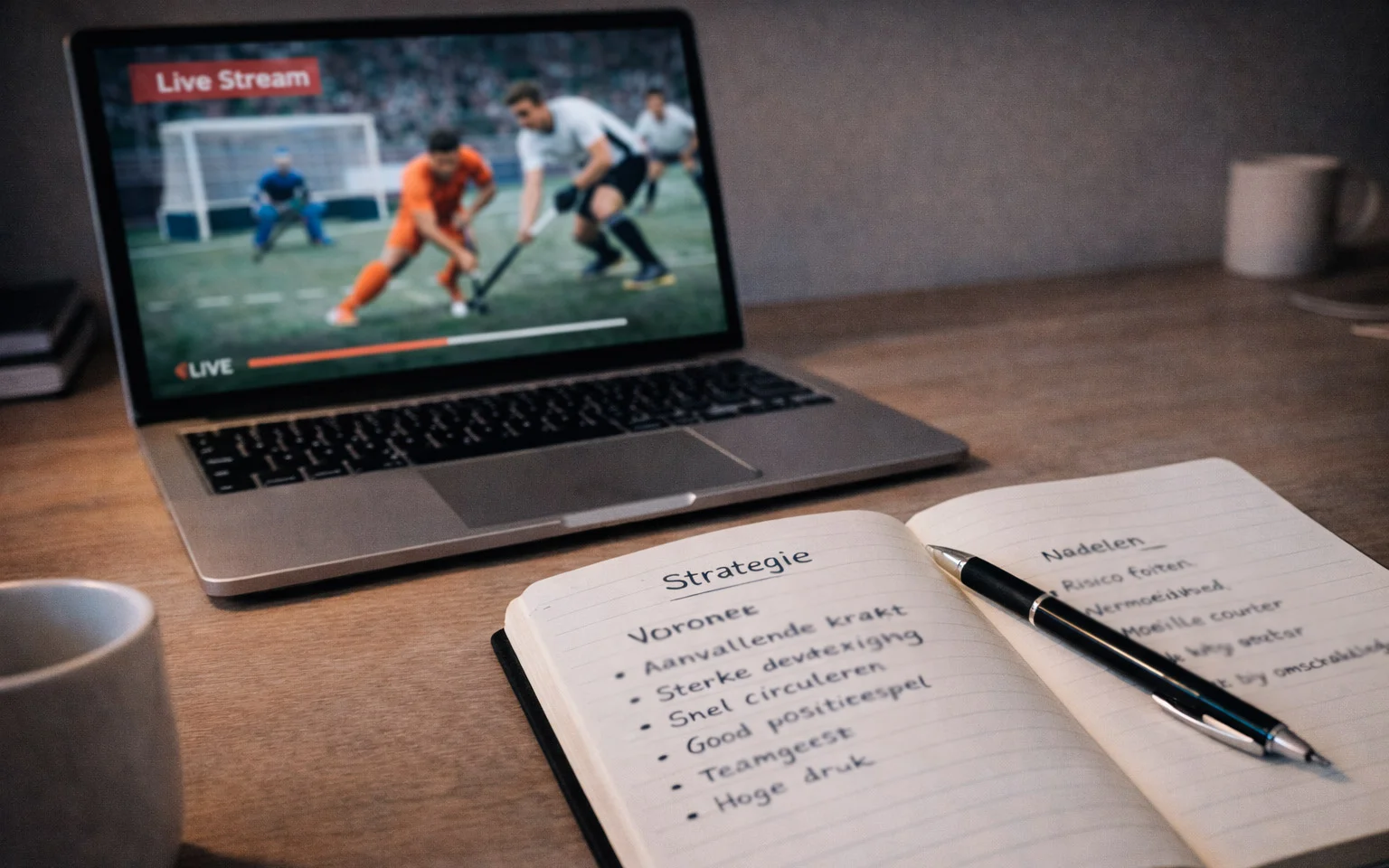 Systematische aanpak van hockeyanalyse met notities