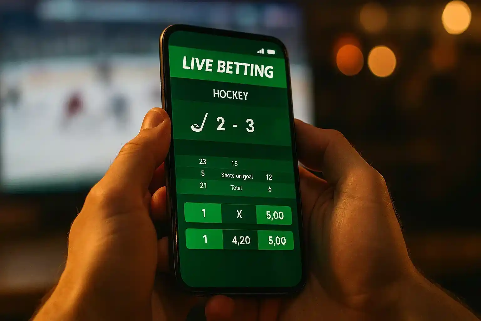 Live wedden op hockey via smartphone tijdens wedstrijd