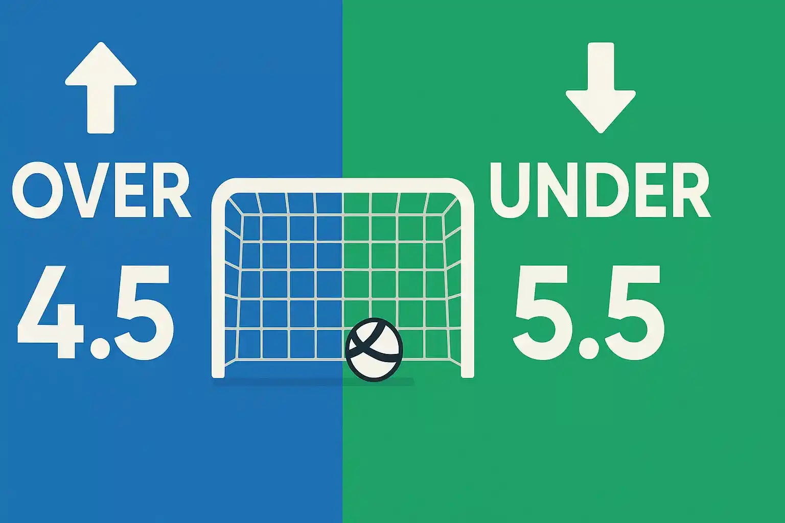 Over under weddenschap op totaal aantal doelpunten bij hockey