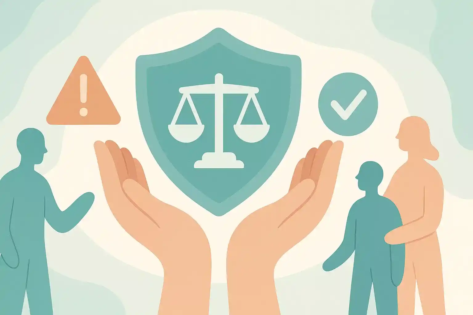 Verantwoord gokken concept met beschermend schild, balans symbool en ondersteunende elementen, professionele hulpverlening en bewustwording visualisatie