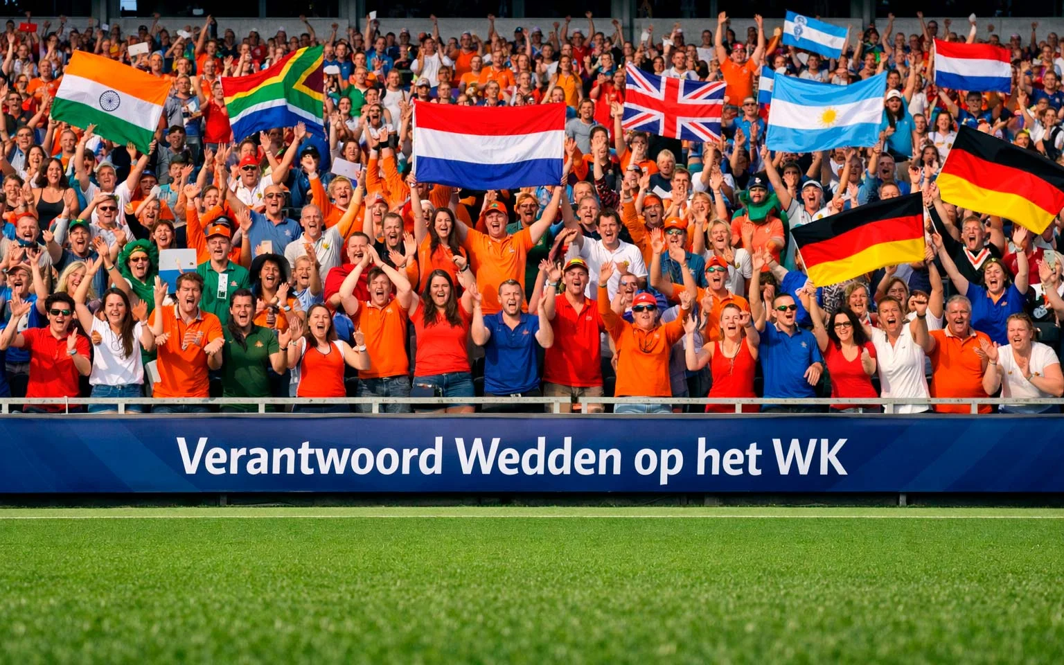 WK Hockey stadion gevuld met enthousiaste fans